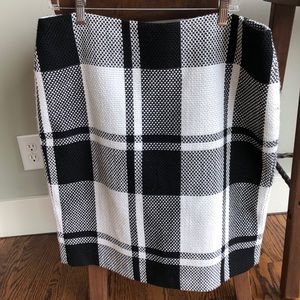 Plaid pencil skirt